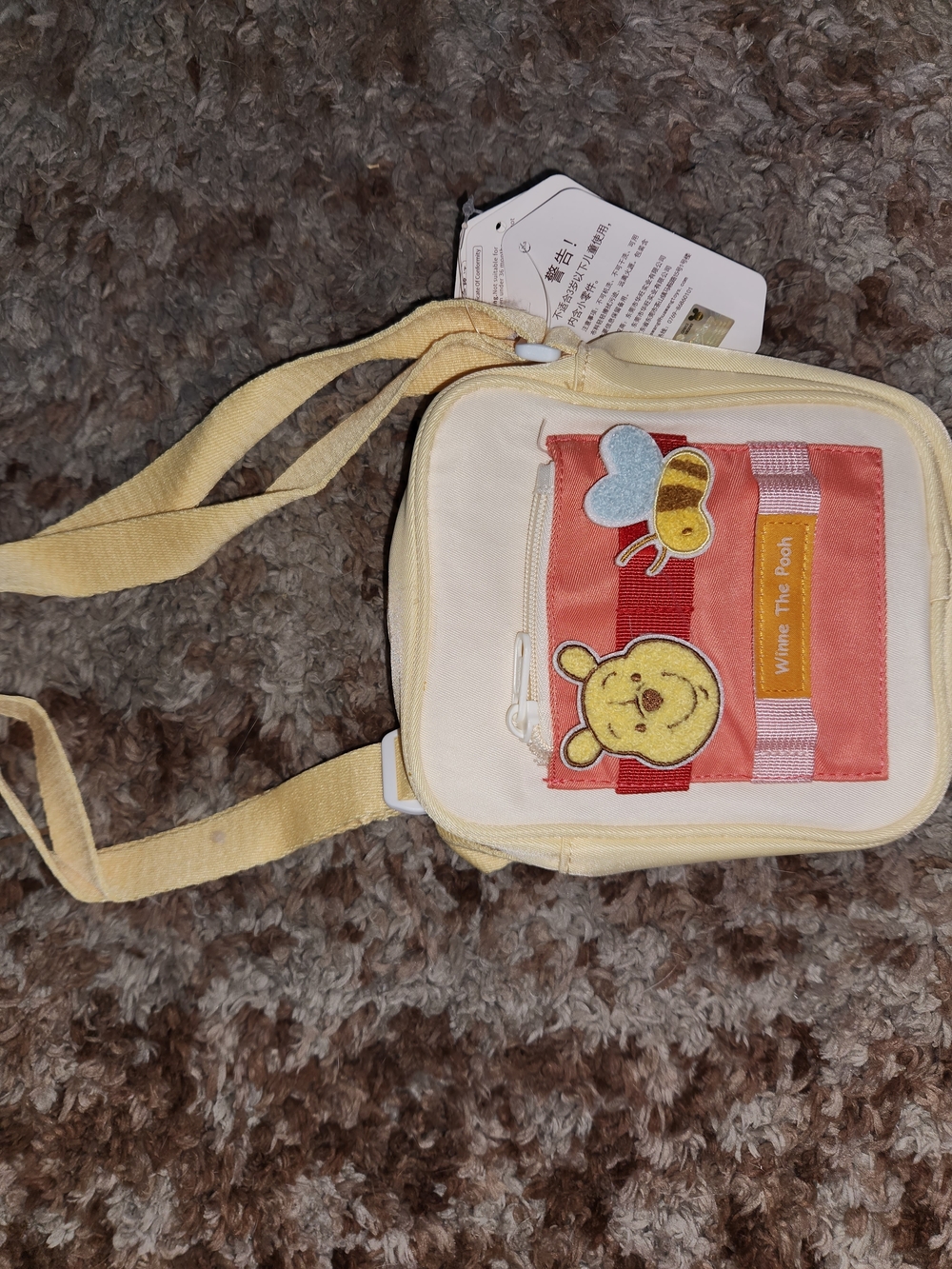 Winnie the Pooh Cream & Yellow Kids Crossbody Bag